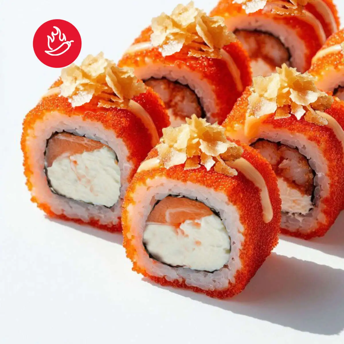 Роллы "Лосось-Икра-Краб" 