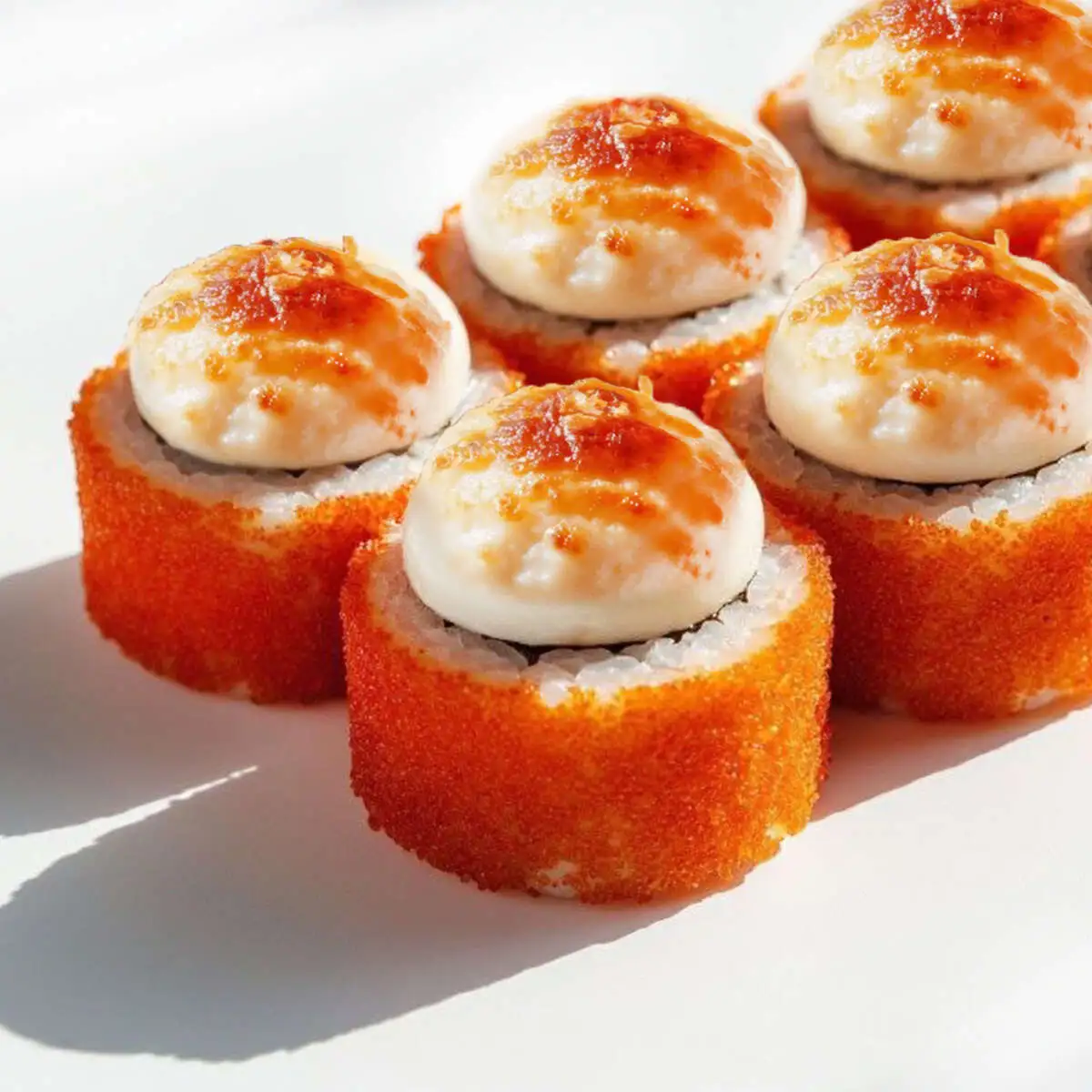 Роллы "Киото с угрем и креветкой" запеченные