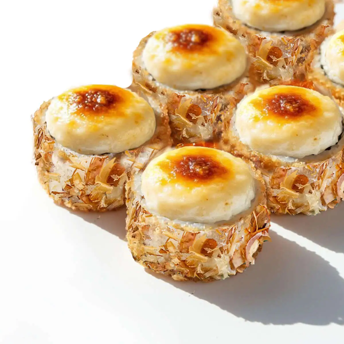 Роллы "Угорь с креветкой" запеченные