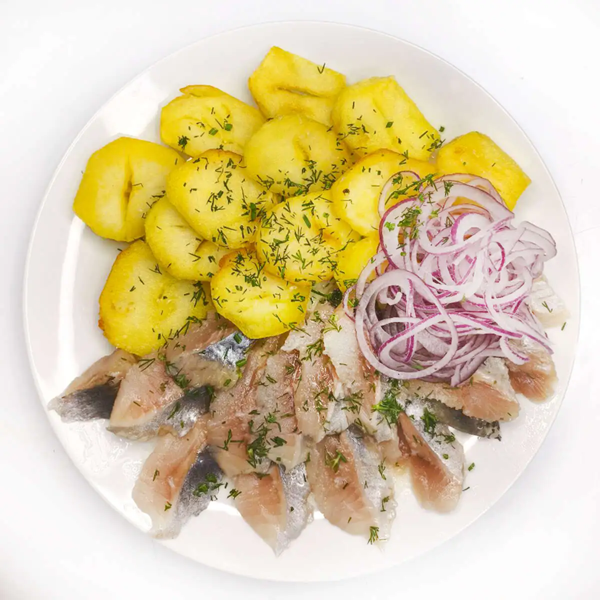 Сельдь пряного посола с картофелем