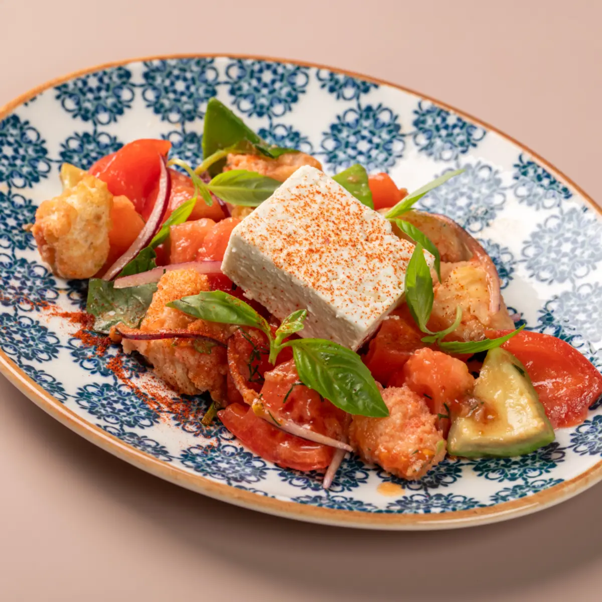 Панцанелла с сыром фета