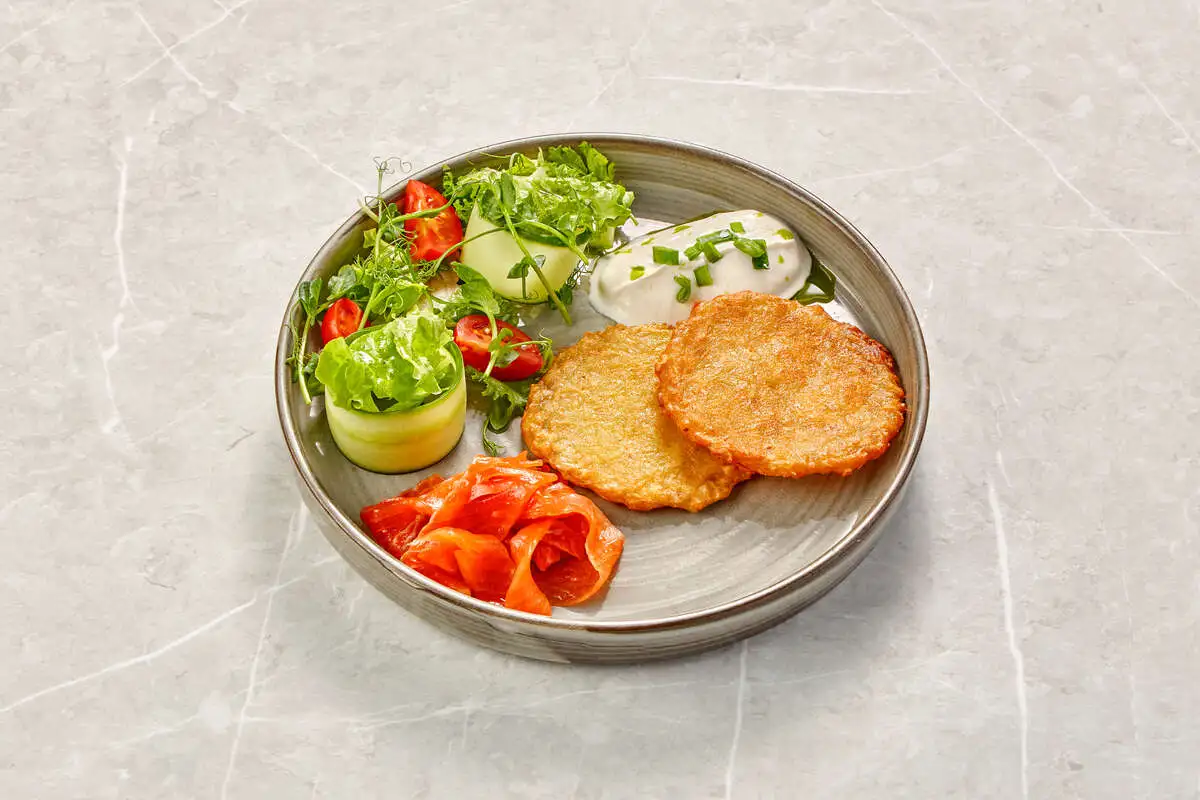 Драник с лососем