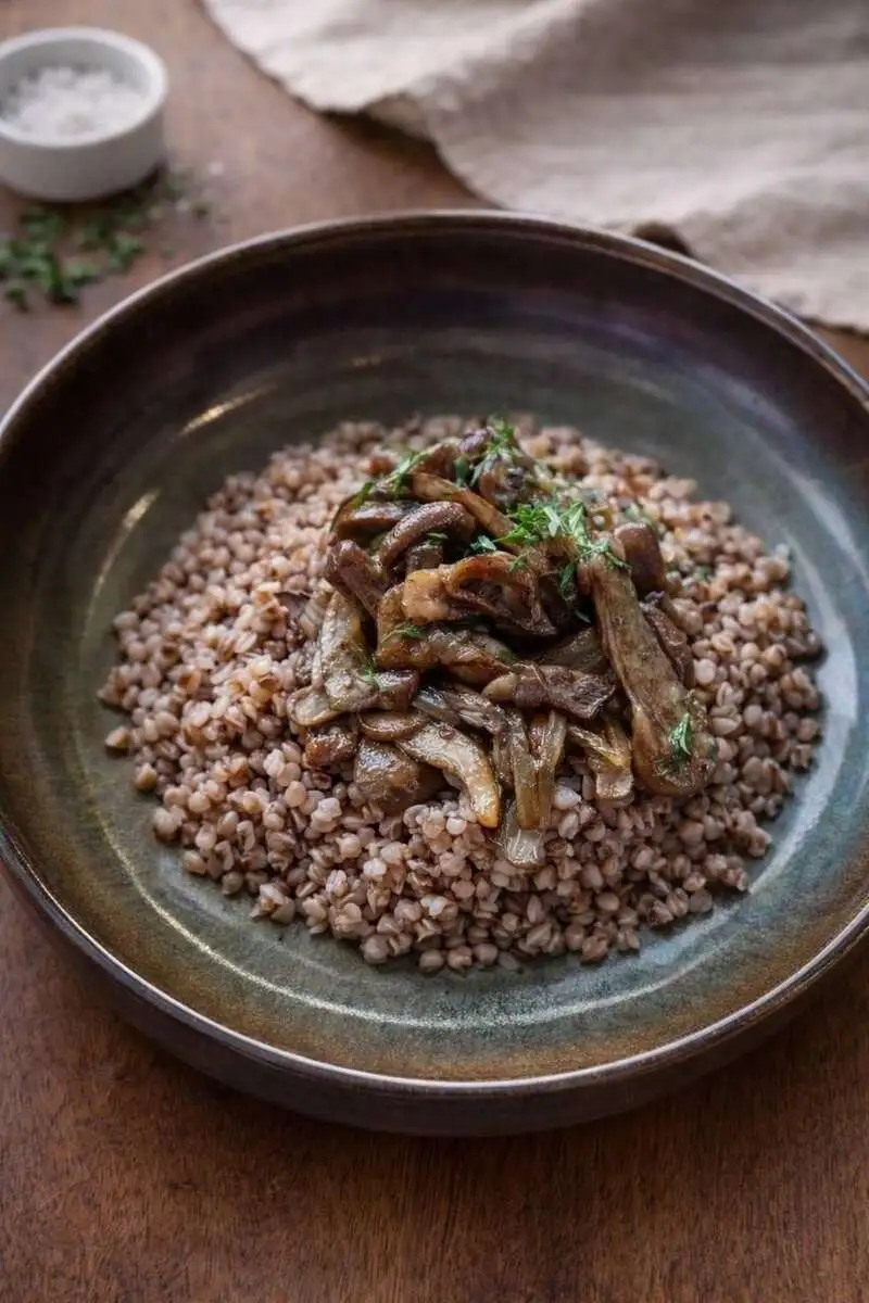 Гречка с грибами