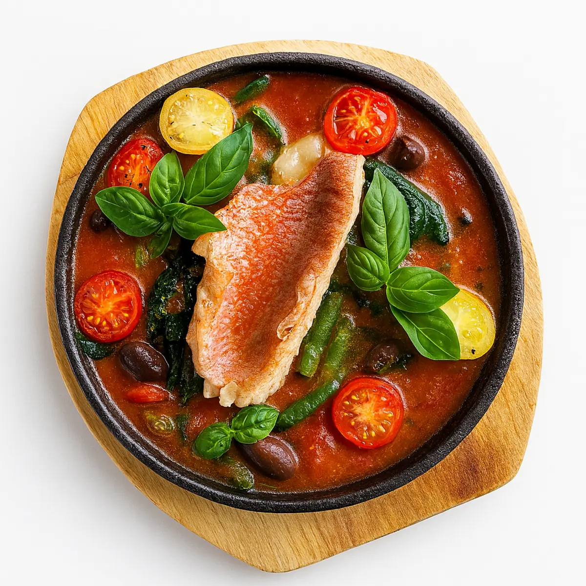 Филе окуня в томатном соусе