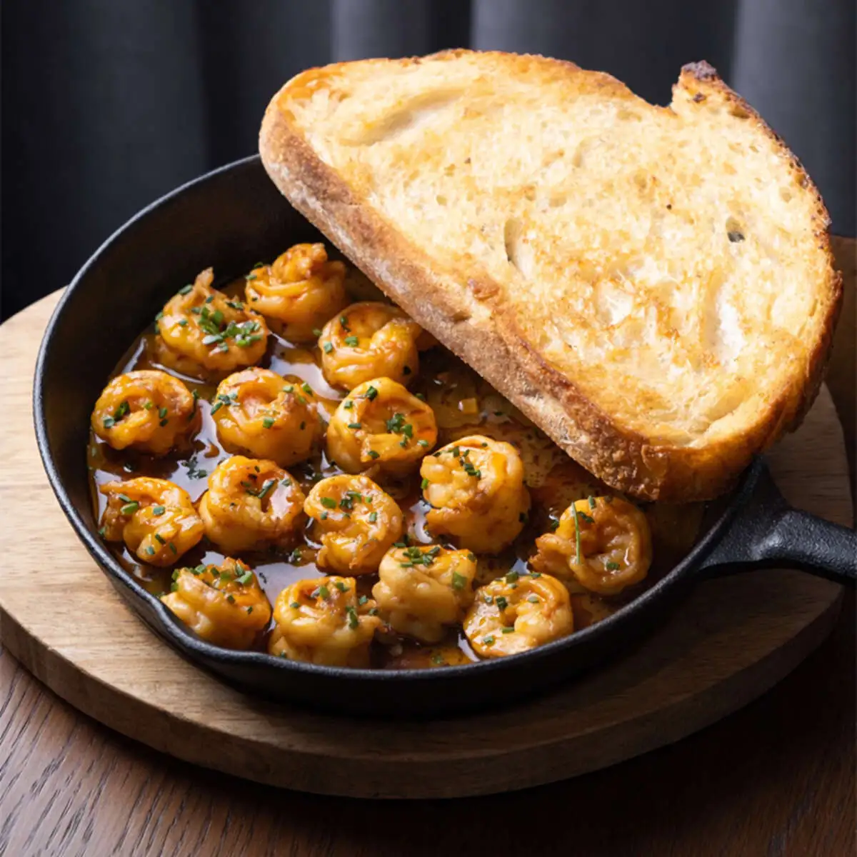 Креветки в соусе биск