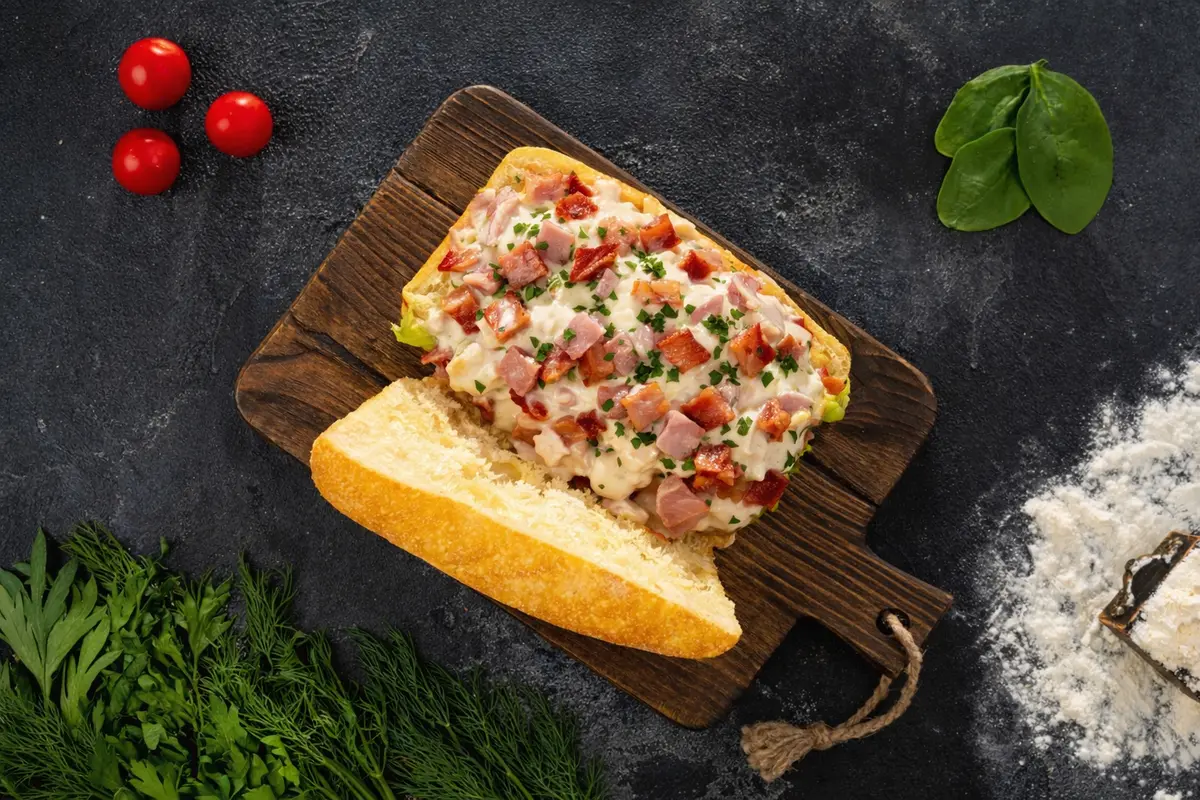 Чиабатта Сливочная с беконом