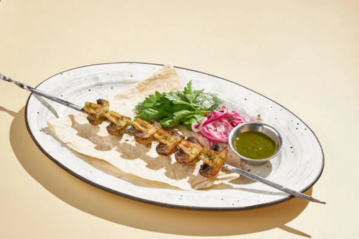 Шашлык из шампиньонов 