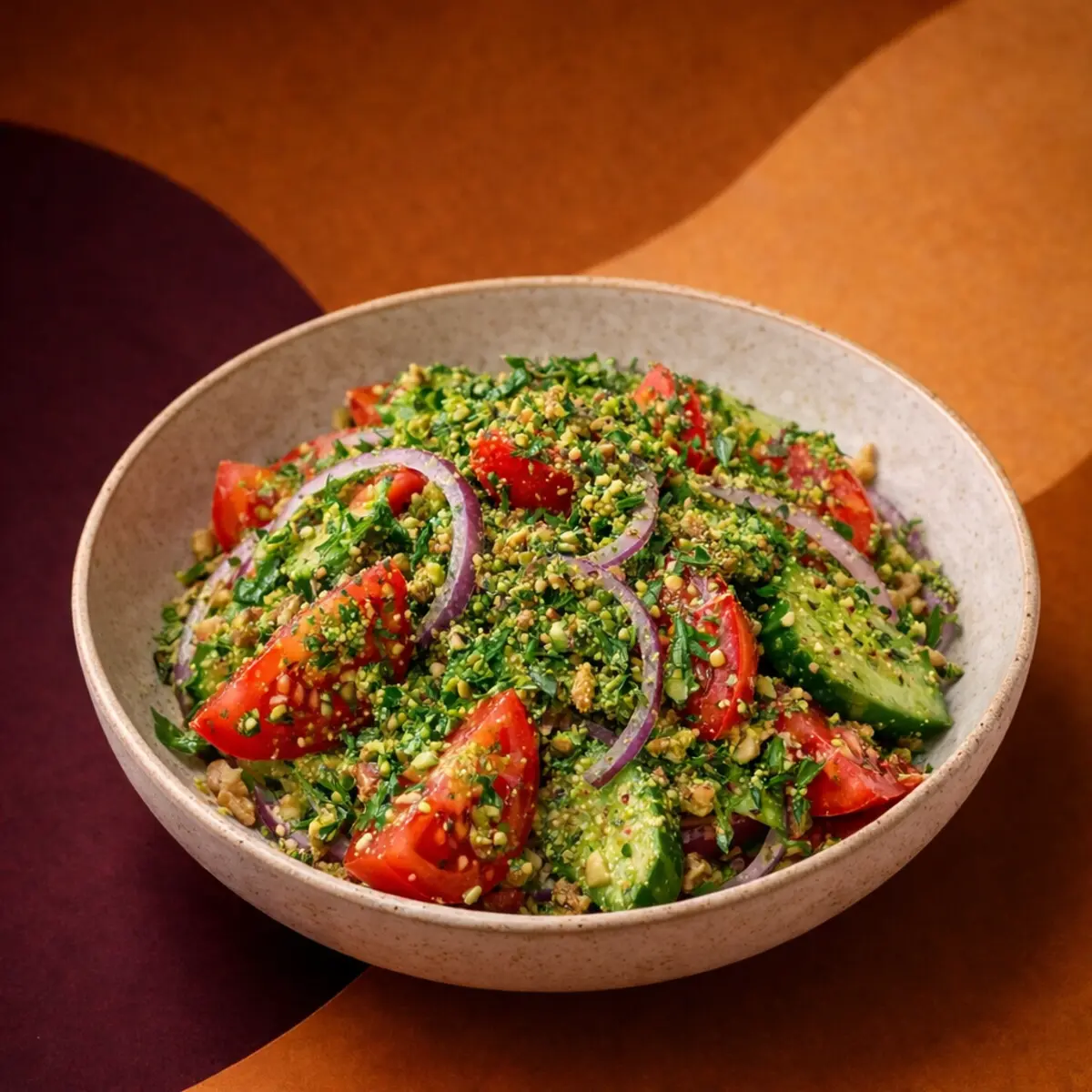 Летний с ореховой заправкой