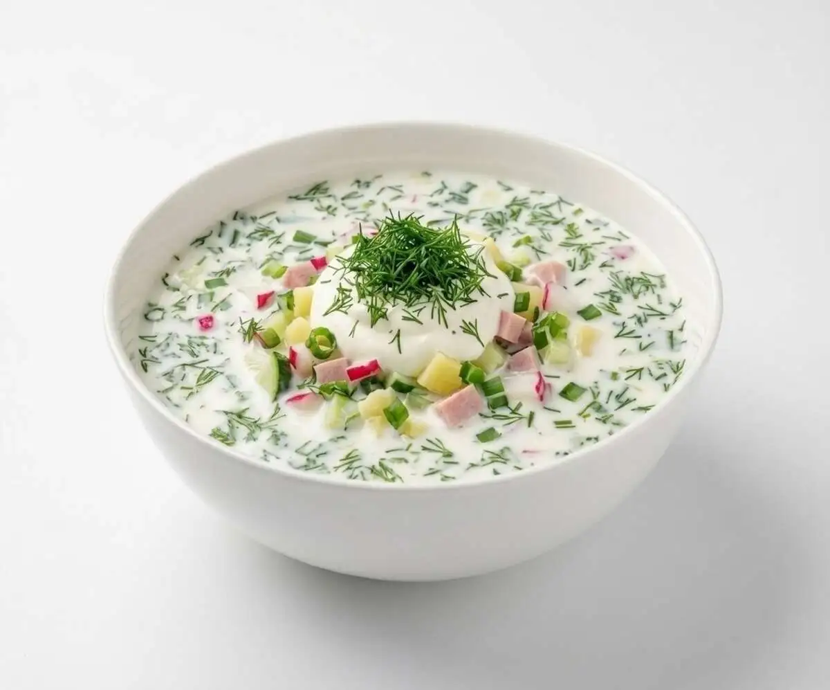 Окрошка на кефире 