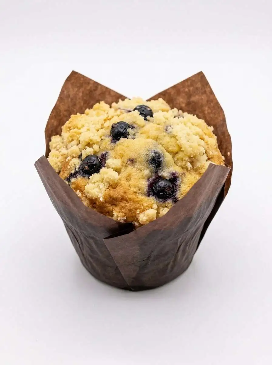 Маффин смородиновый с хрустящей сливочной шапкой