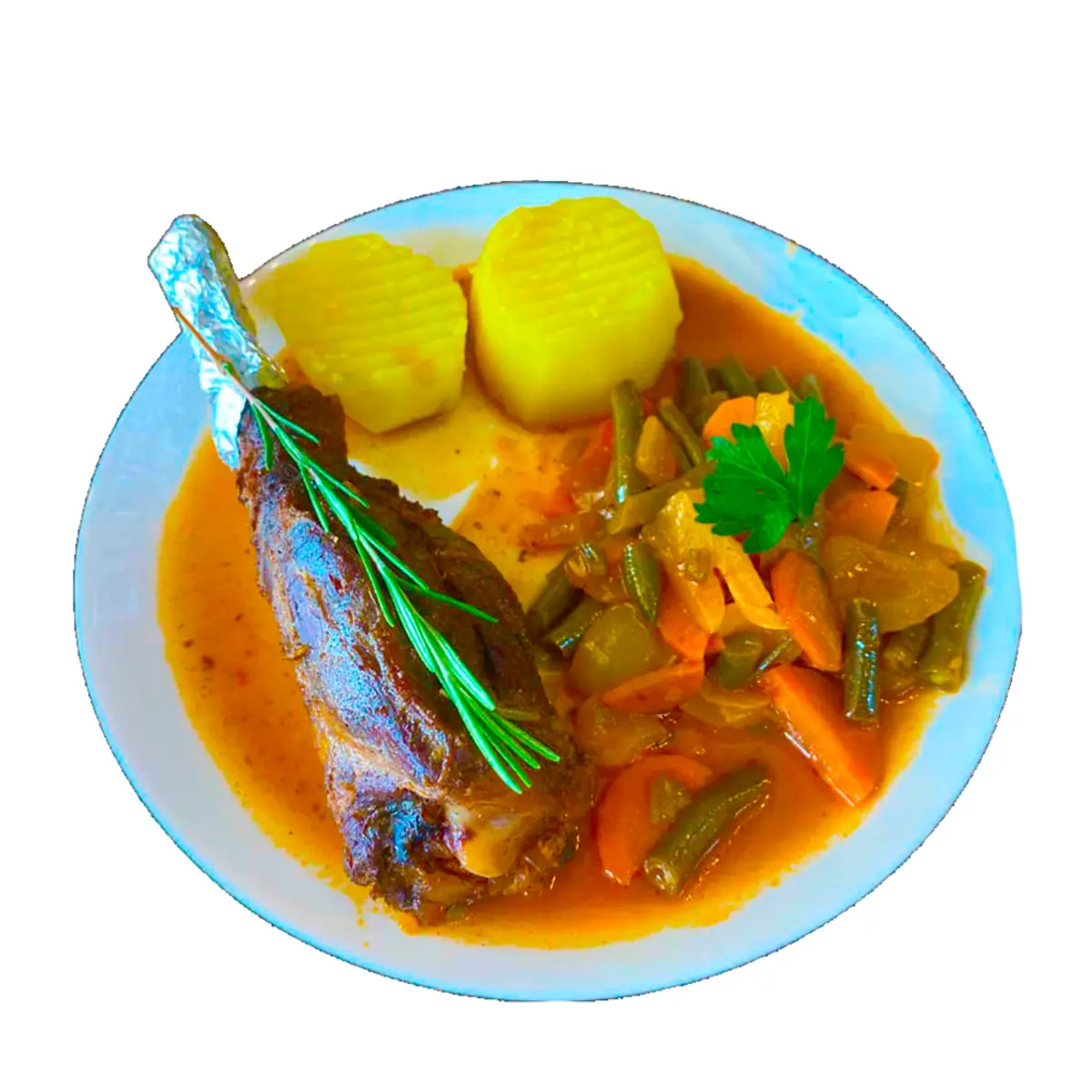 Баранина с картофелем 