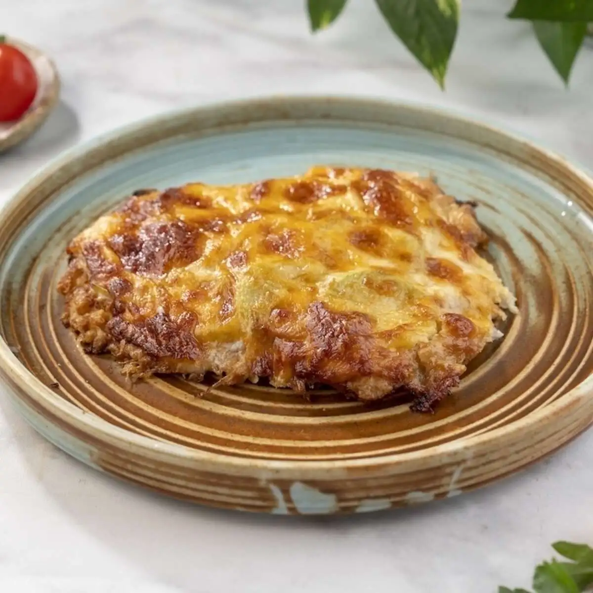 Отбивная с кабачками