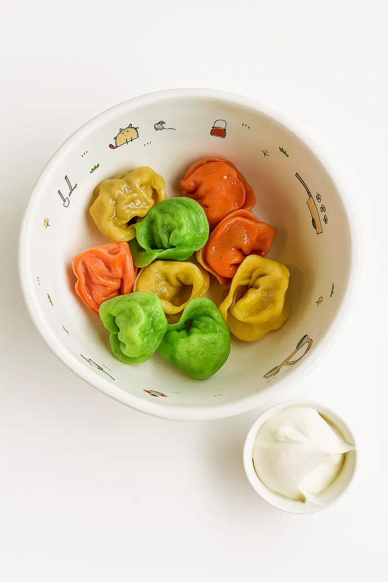 дети Цветные пельмешки