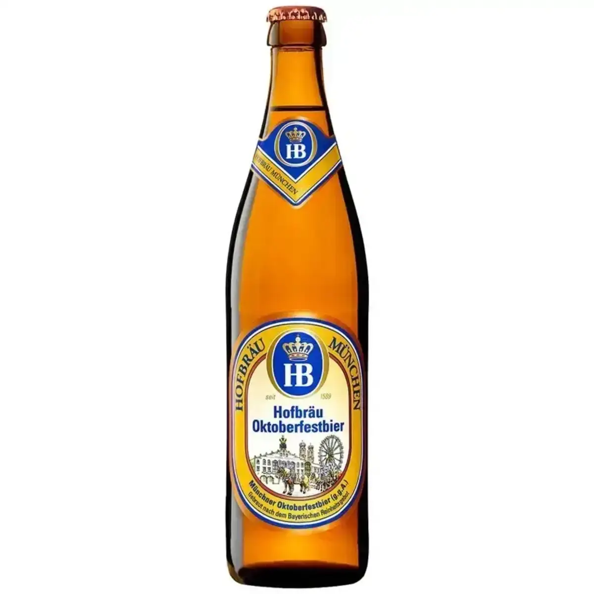 Пиво Хофброй Оригинал Светлое 5,1% 0,5Л СТ/Б