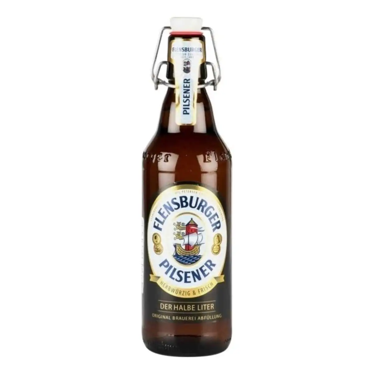Пиво Фленсбургер Пилснер Светлое 4,8% 0,5л ст/б(м)