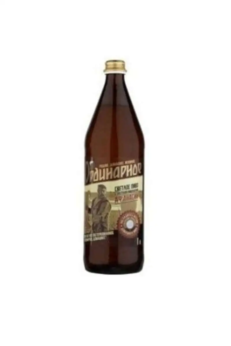 Пиво Ординарное Домашнее Светлое Пастеризованное 1л ст/б(м)