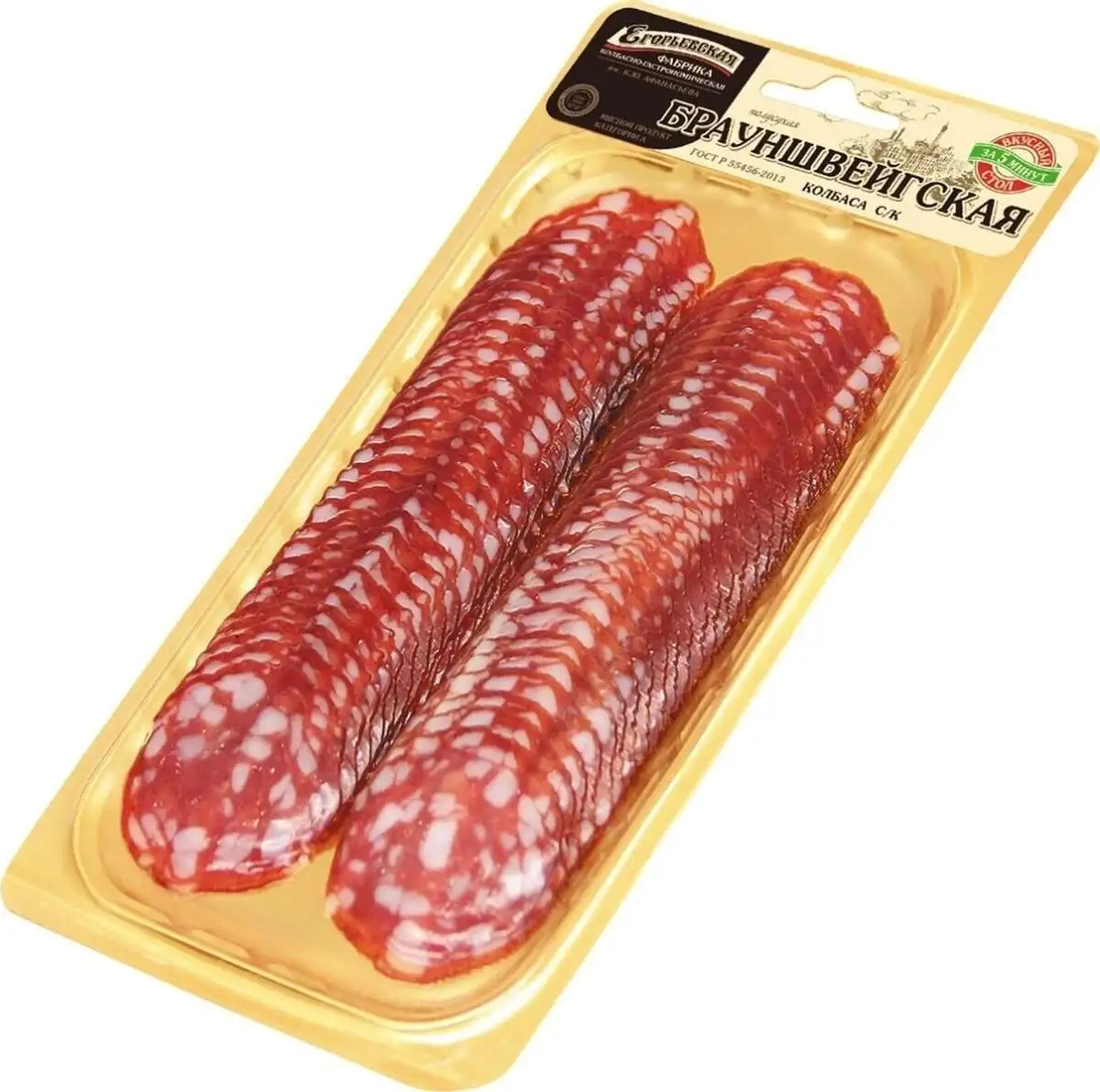 Колбаса Брауншвейгская п/с 100г нарезка Иней(м)