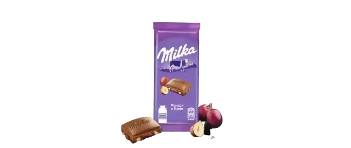 Шоколад Милка Фундук/Изюм 80гр