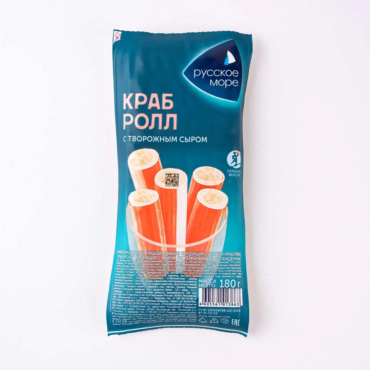 Краб Ролл с Творожным Сыром Русское Море 180гр
