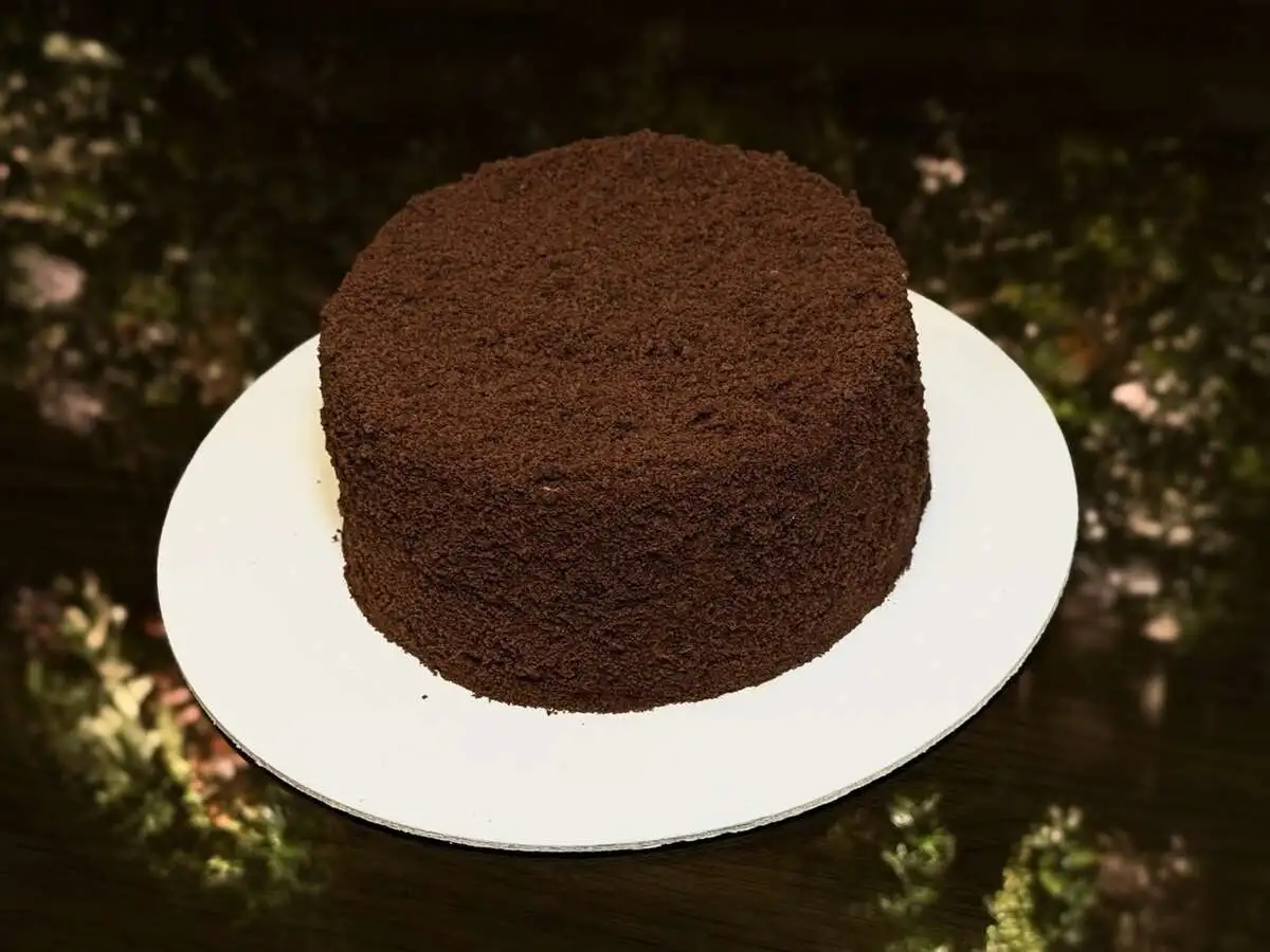 Торт шоколадный с ягодным муссом/Chocolate cake with berry mousse