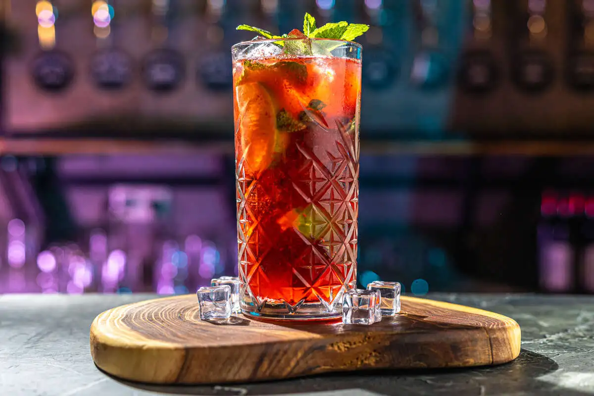 Мохито малиновый безалкогольный (маленький)