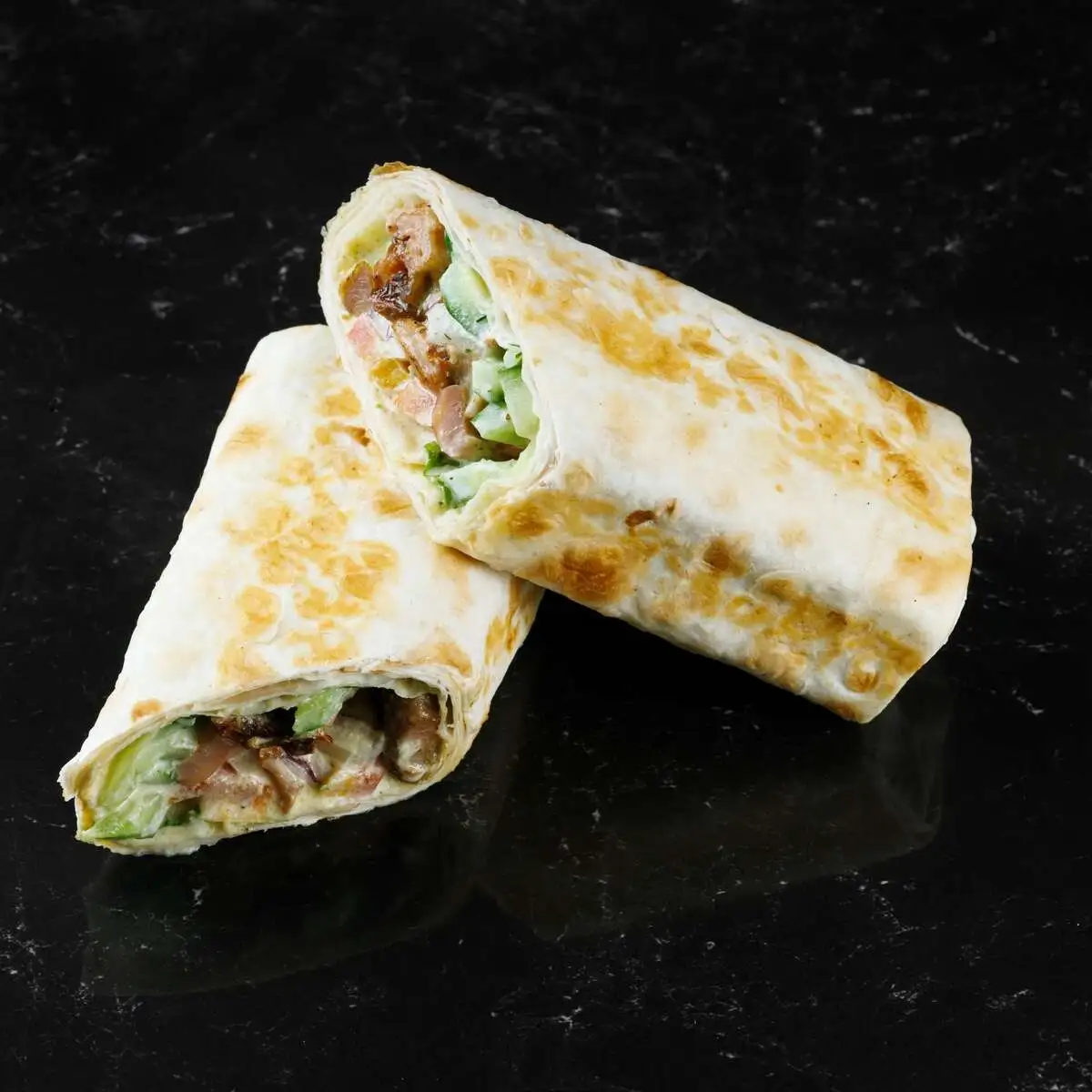 Острая шаурма с курицей