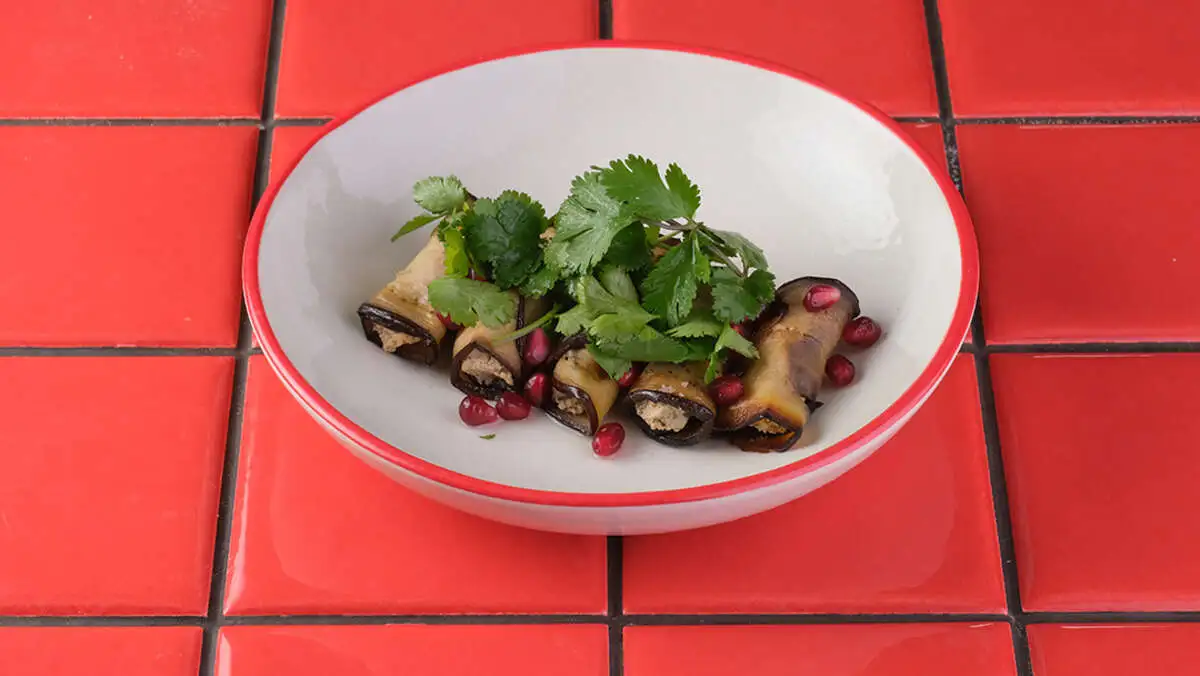 Рулетики из баклажанов