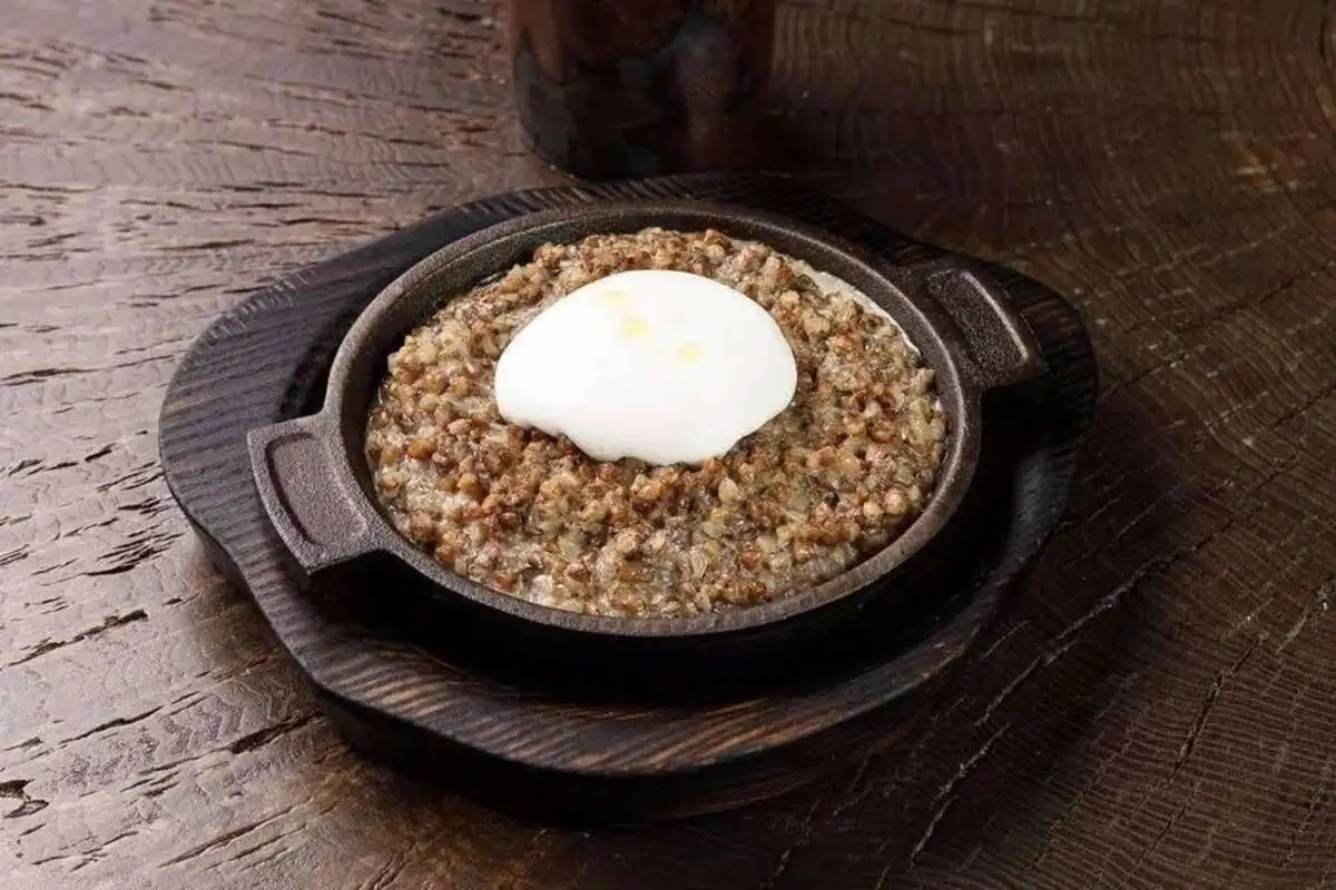 Сливочная гречка из печи с муссом пармезана 320гр.