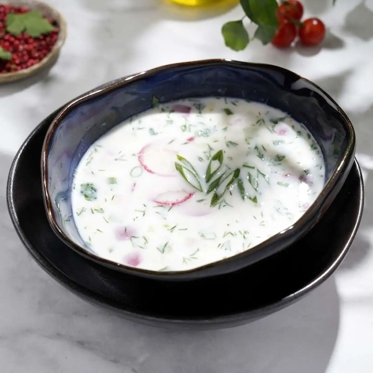 Окрошка с курицей