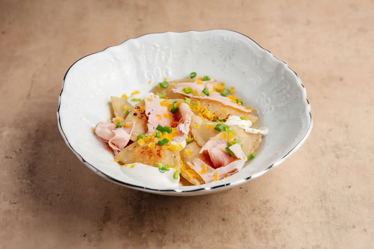 Вареники с тамбовским окороком