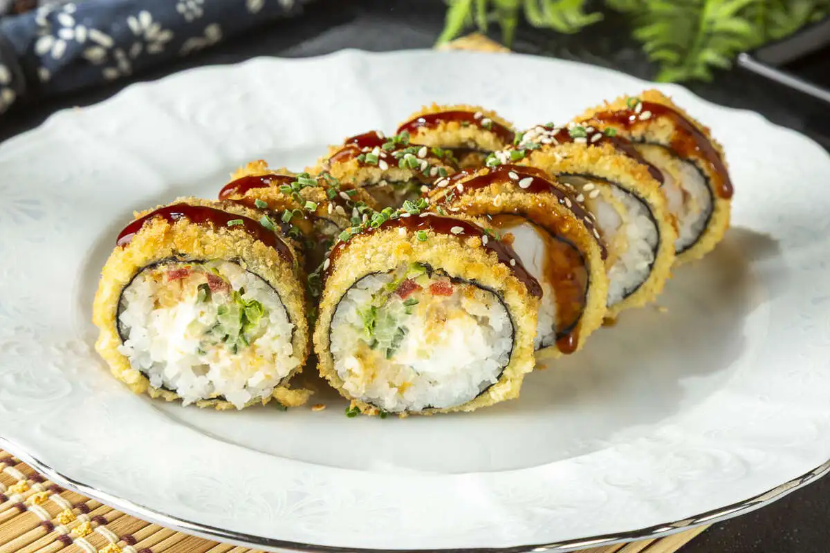 Темпурный ролл с креветкой