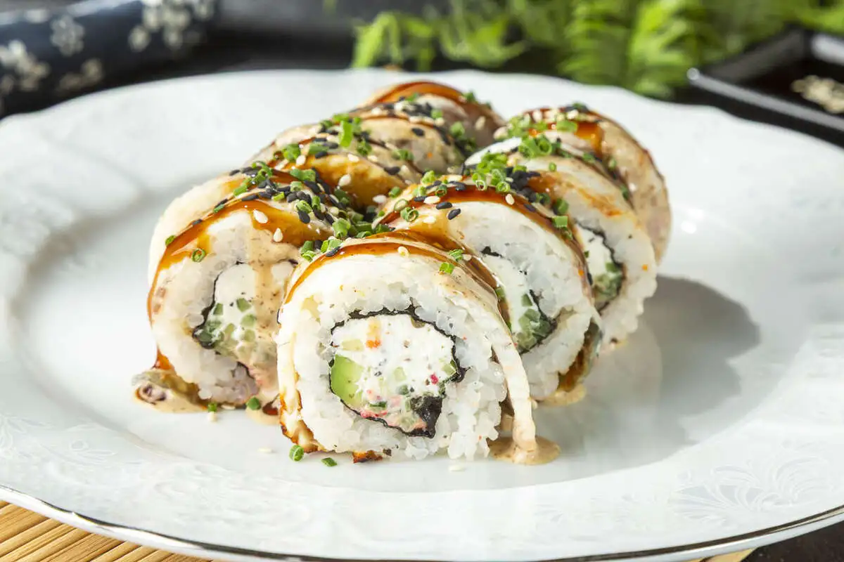 Ролл с угрем и трюфелем