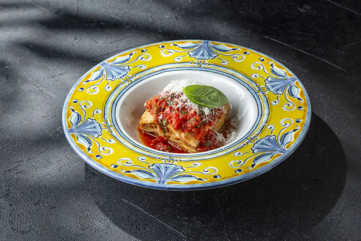 Лазанья с рагу из утки