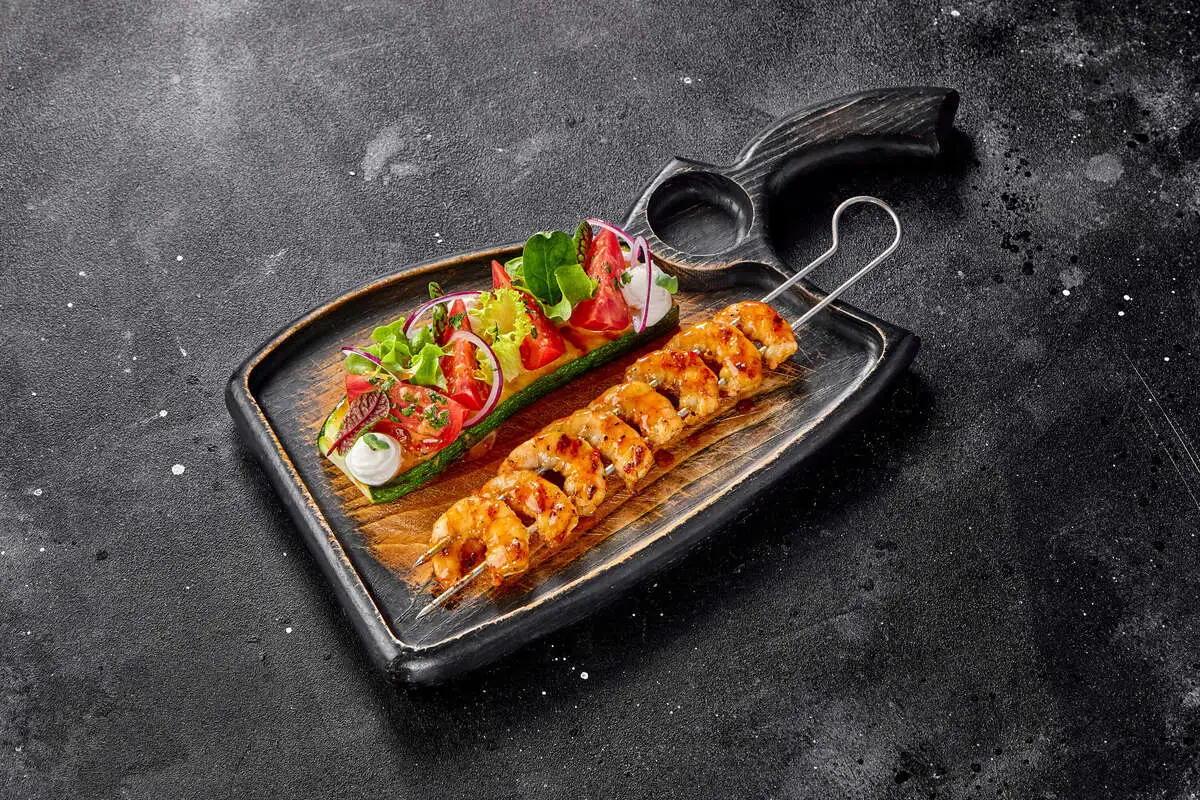 Креветки на гриле