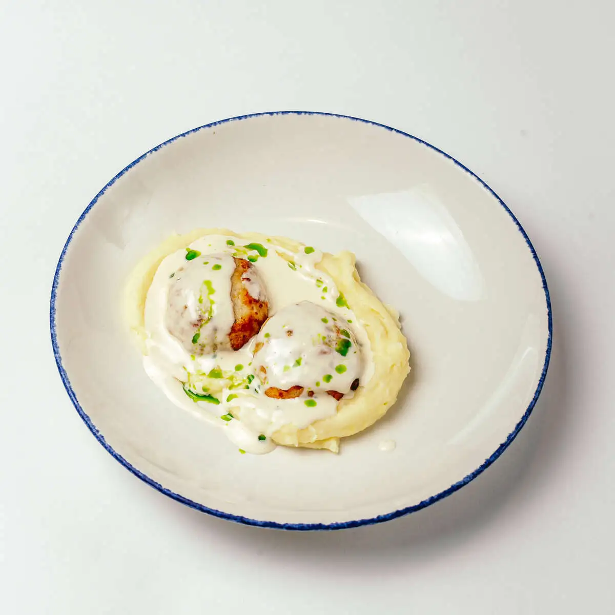 Котлеты из щуки с картофельным пюре 