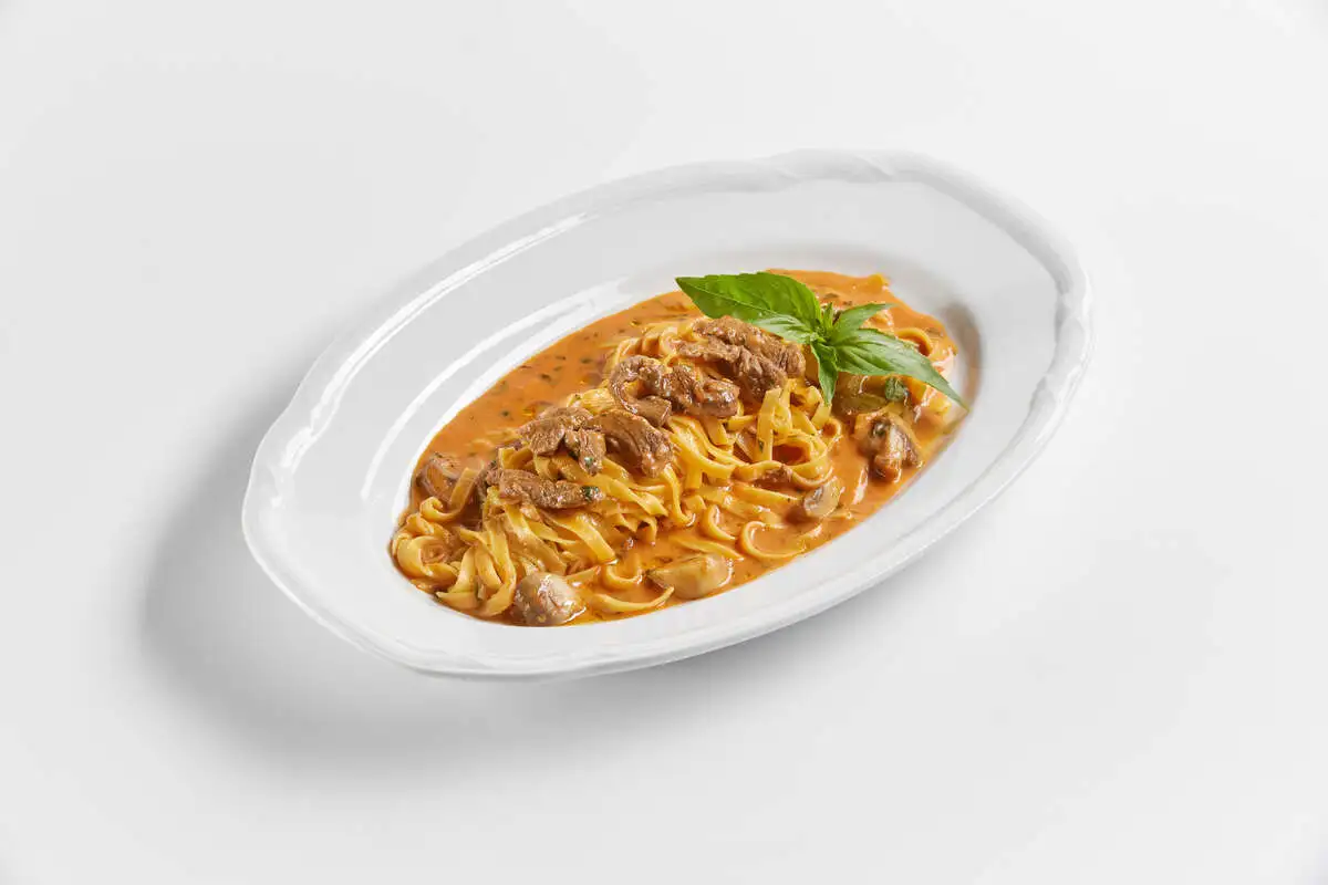 Палья э фьено с грибами и говядиной