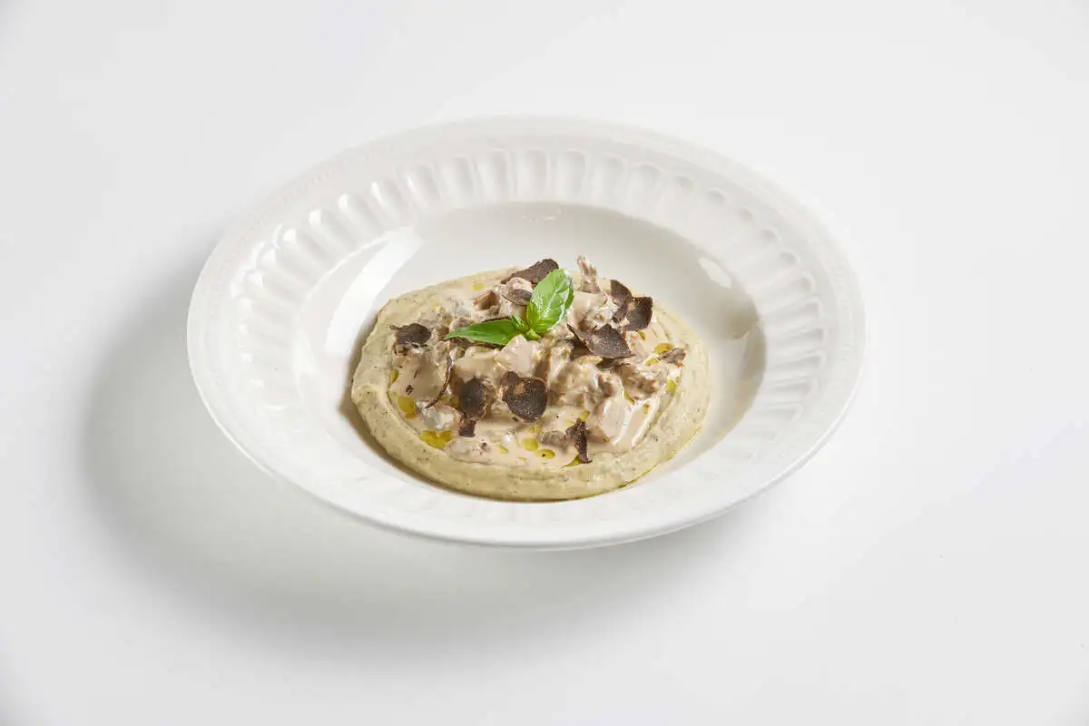 Бефстроганов с трюфельным пюре