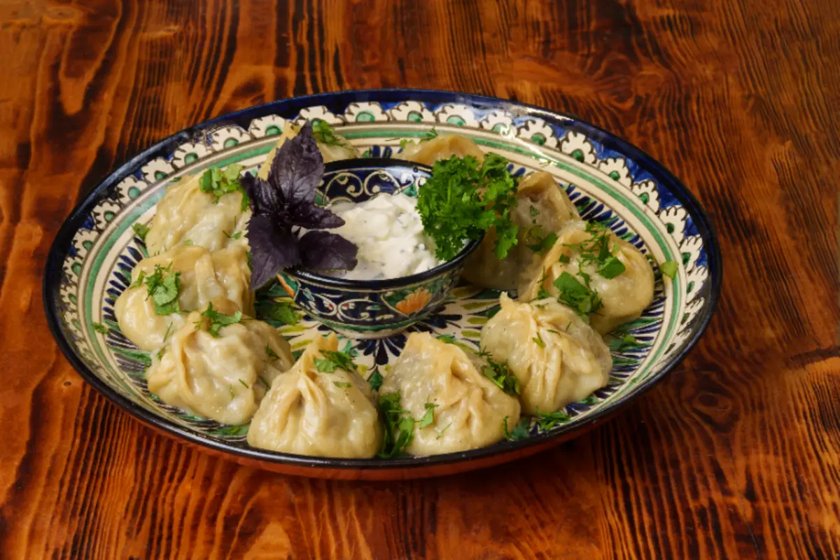 Манты с бараниной