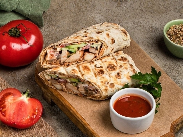 Шаурма с шашлыком из курицы