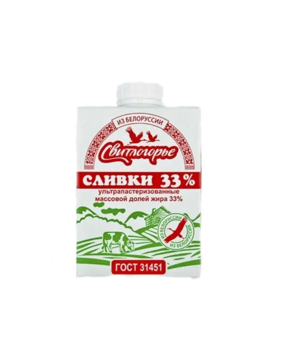 Сливки Свитлогорье 33% 0,5л(м)