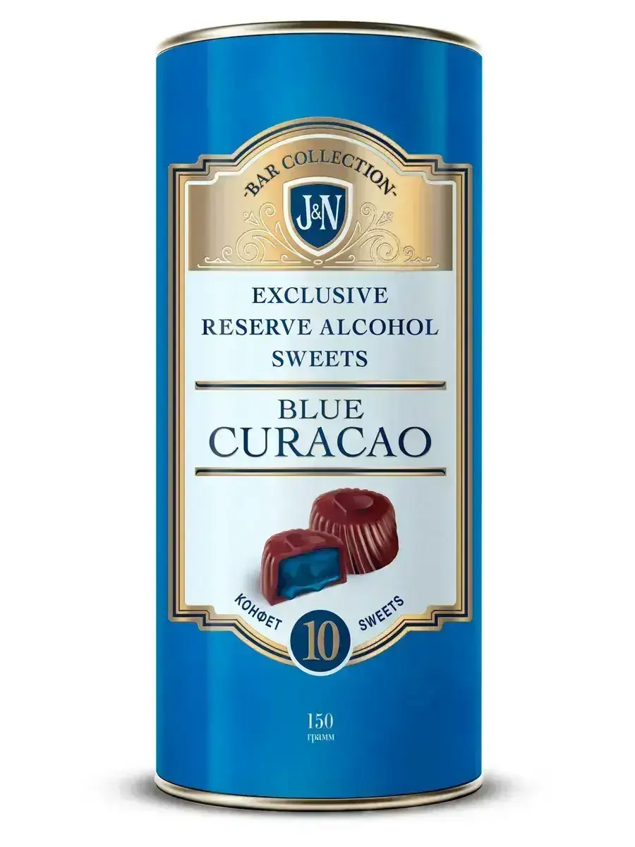Конфеты Бар Коллекшн Вкус Ликера Блю Курасао 150гр