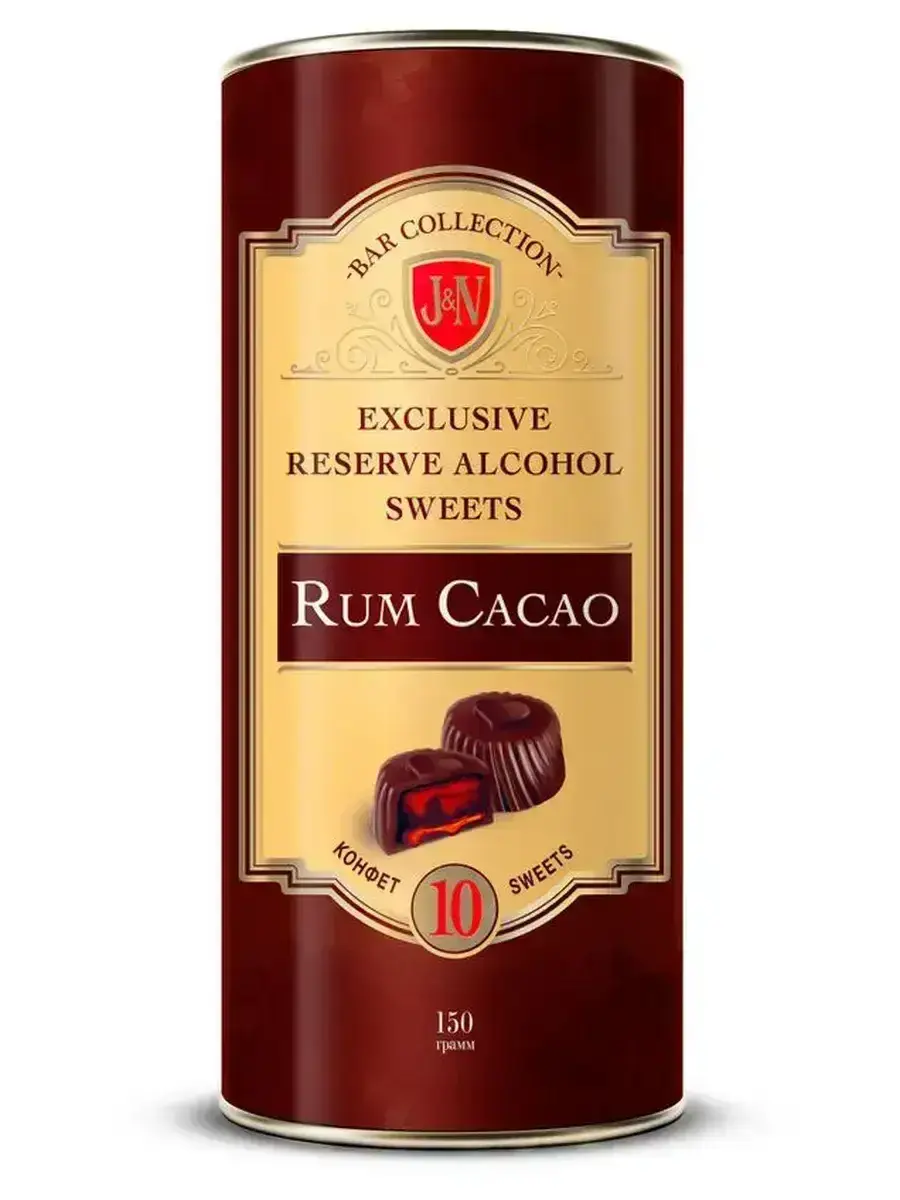 Конфеты Бар Коллекшн Вкус Какао с Ромом 150гр
