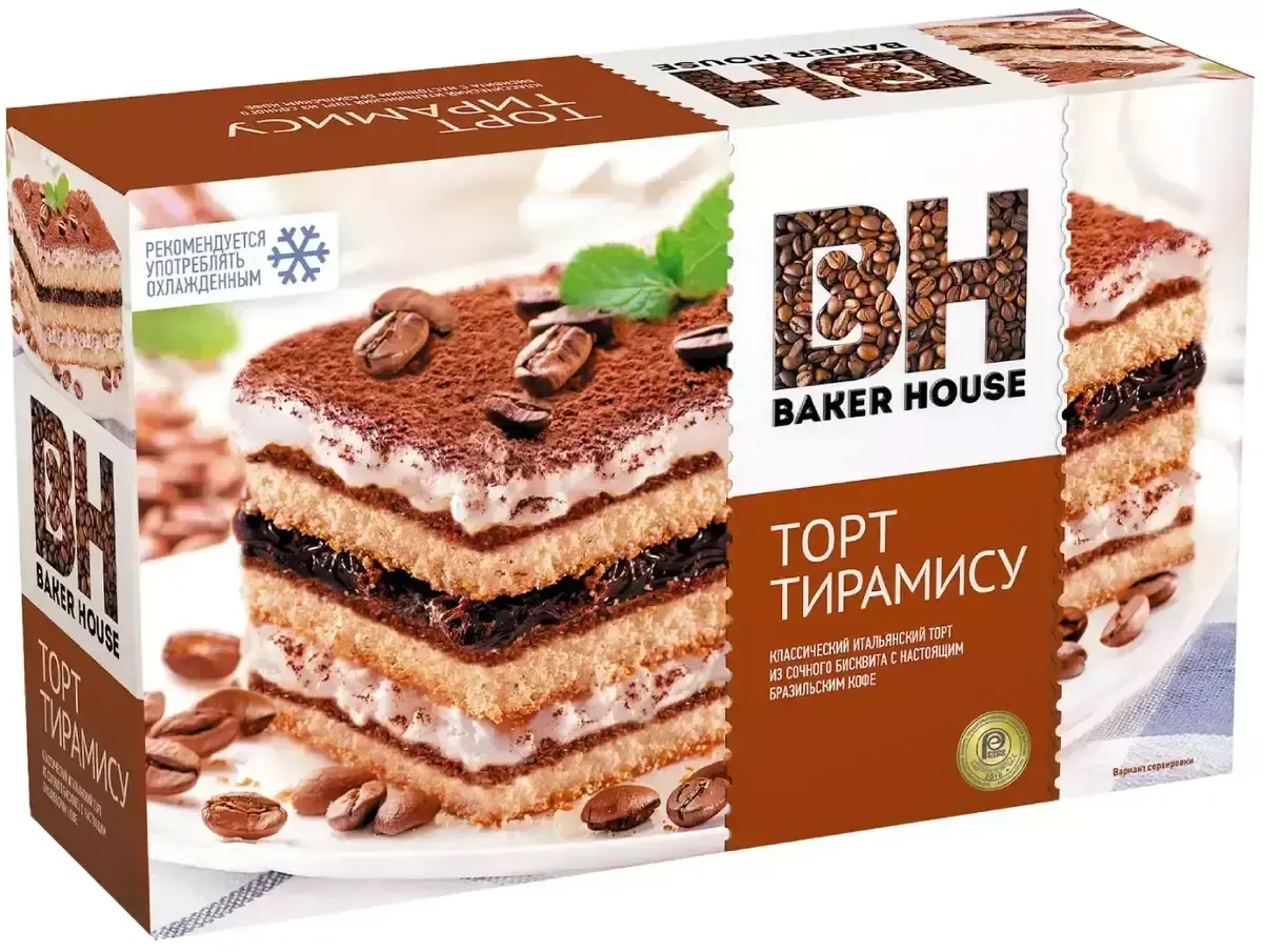 Торт Бэйкер Хауз Тирамису 350г
