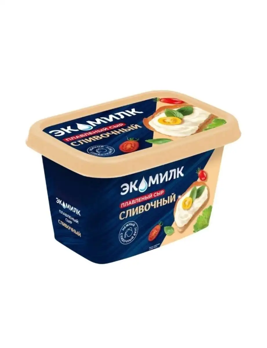 Сыр Экомилк Плавленый Сливочный 350гр