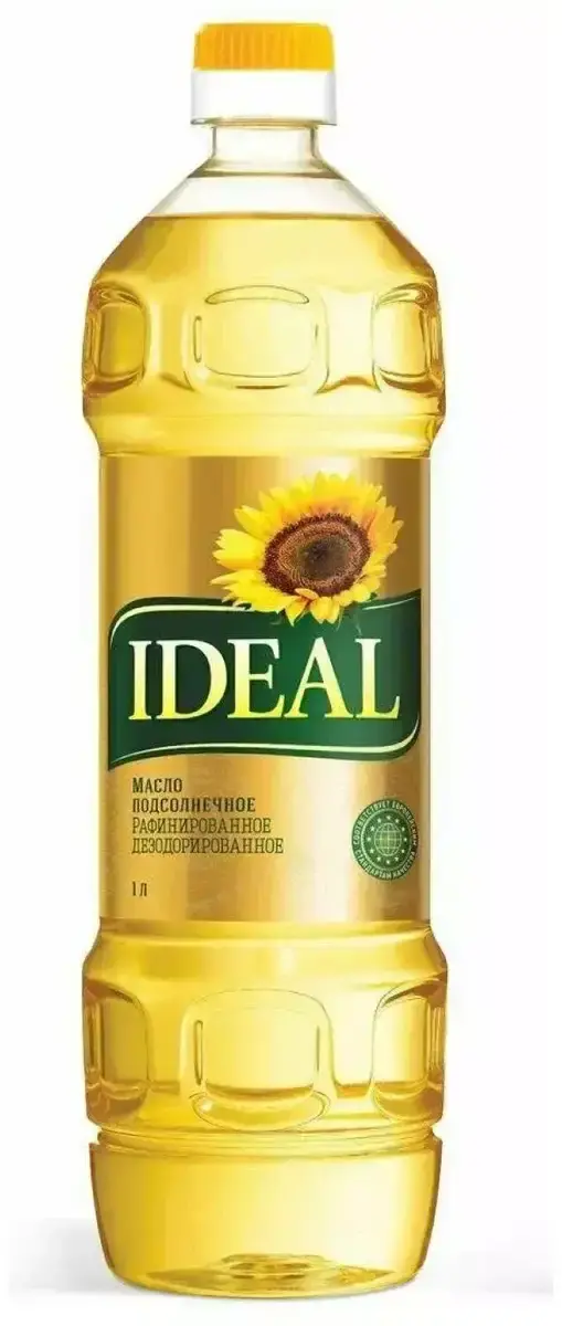 Масло Идеал Подсолнечное Раф.1л(м)