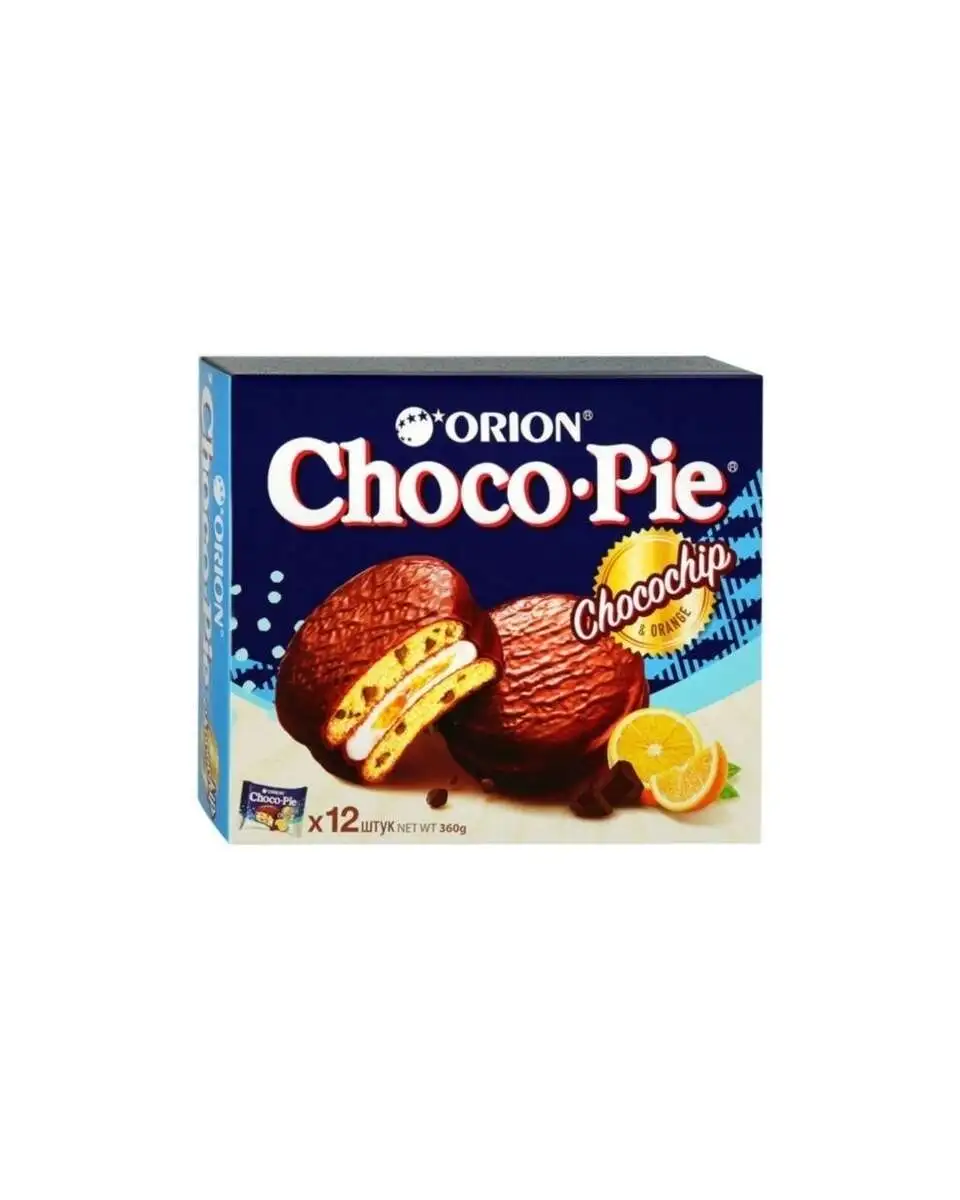 Чоко Пай с Кусочками Шоколада+Апельсин 360гр