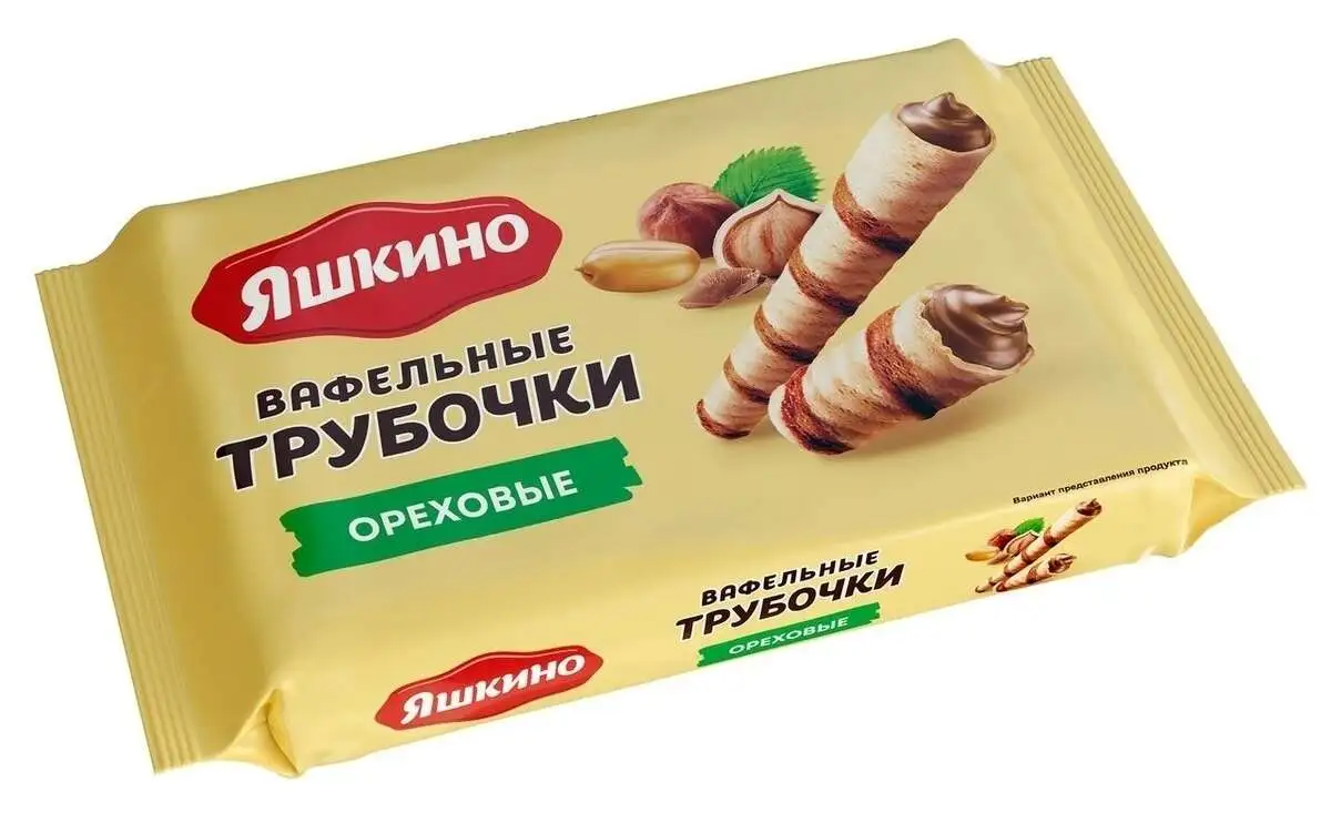 Трубочки Ореховые Яшкино 190г(м)
