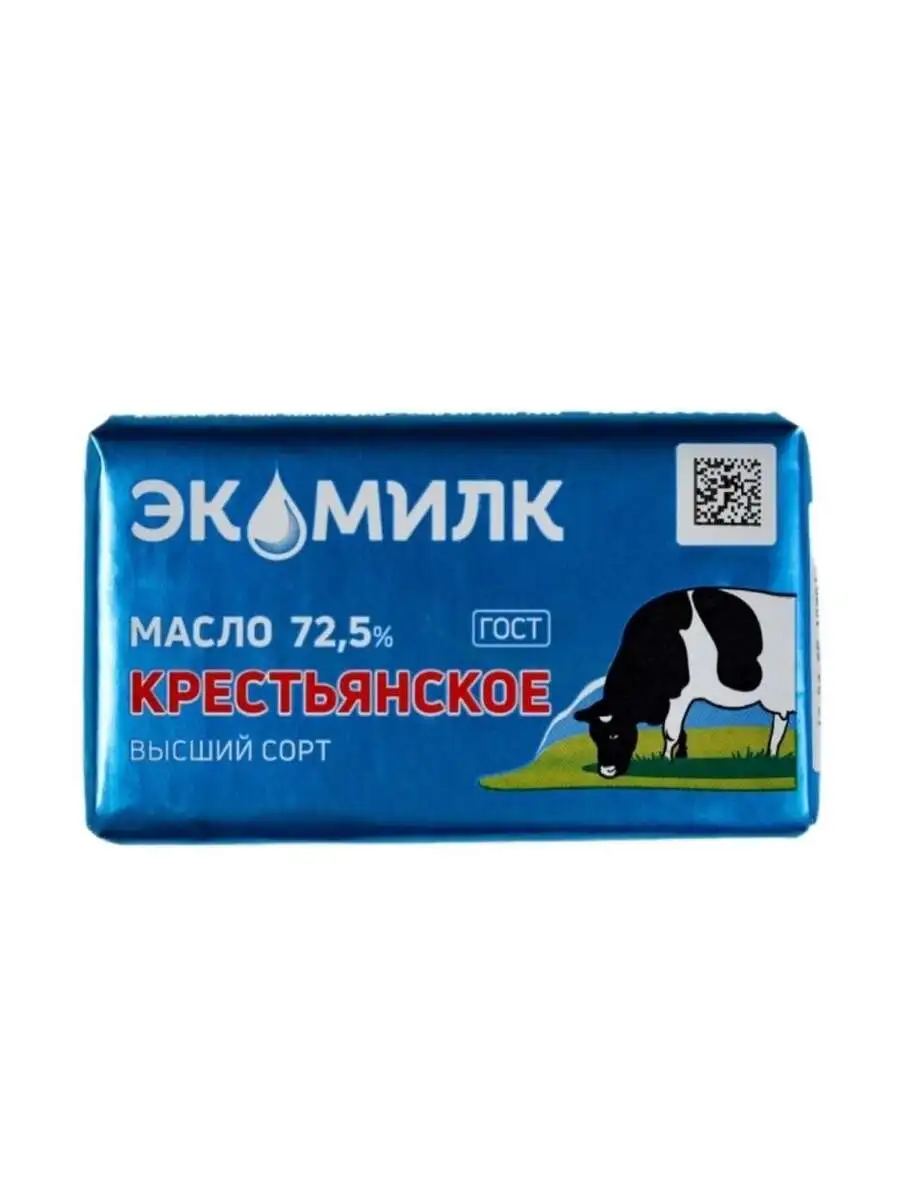 Масло Экомилк Крестьянское 72,5% 160ГР