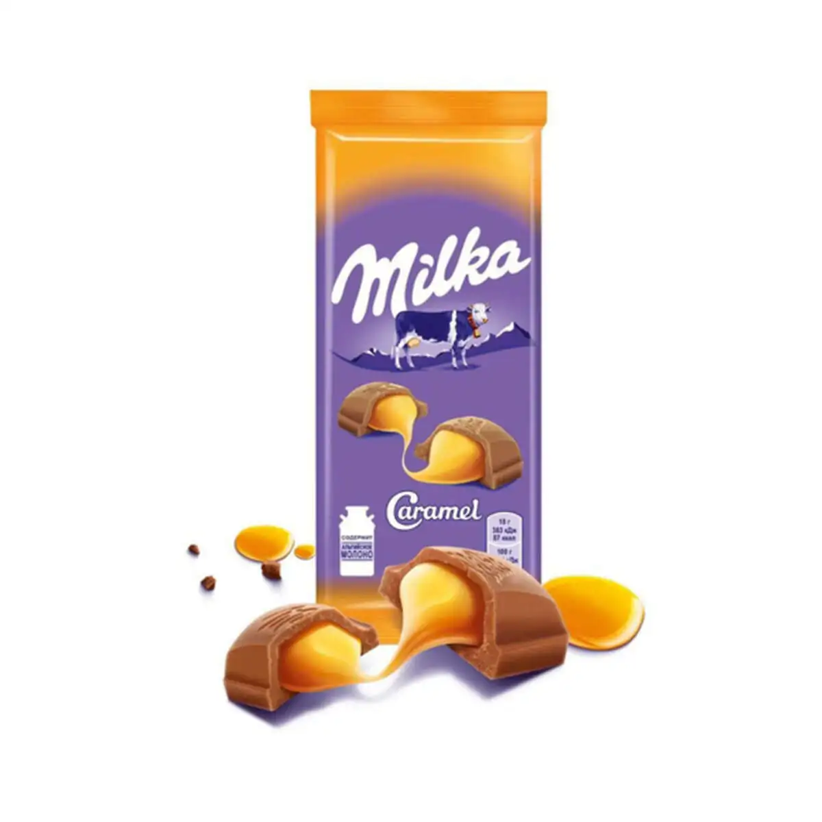 Шоколад Милка Карамель 90гр