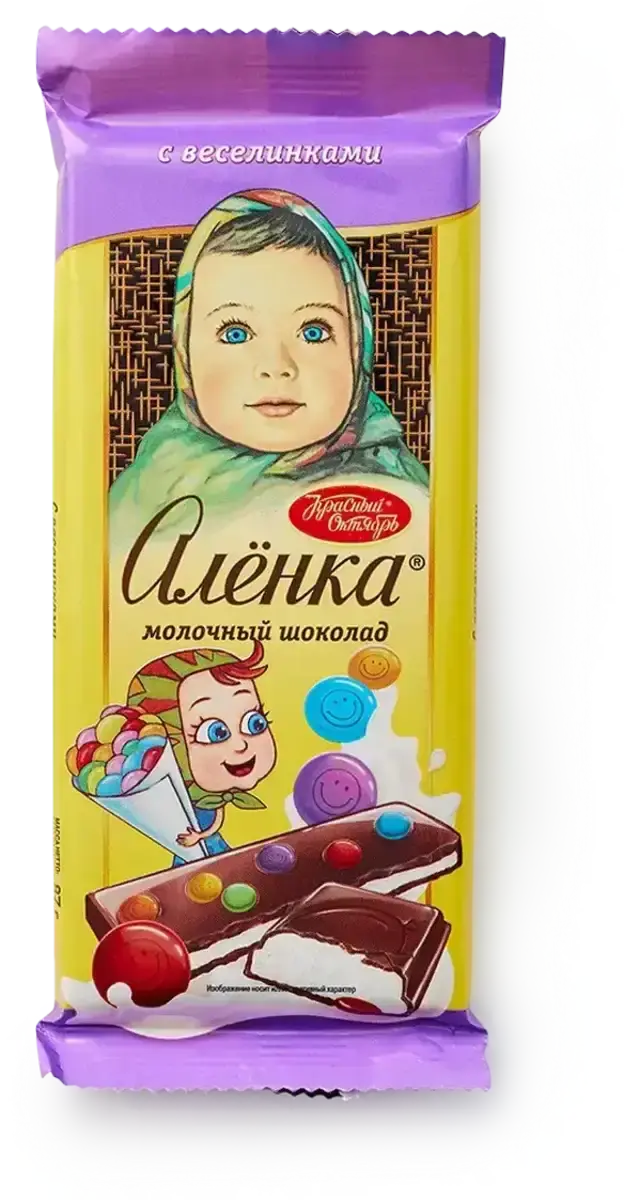 Шоколад Аленка Молочный с Веселинками 87г